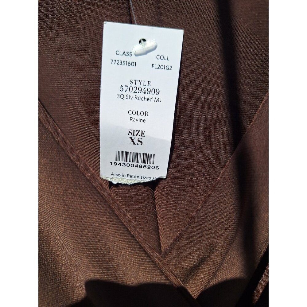 White House Black Market Womens Brown Casual Dress XS - Picture 3 of 5